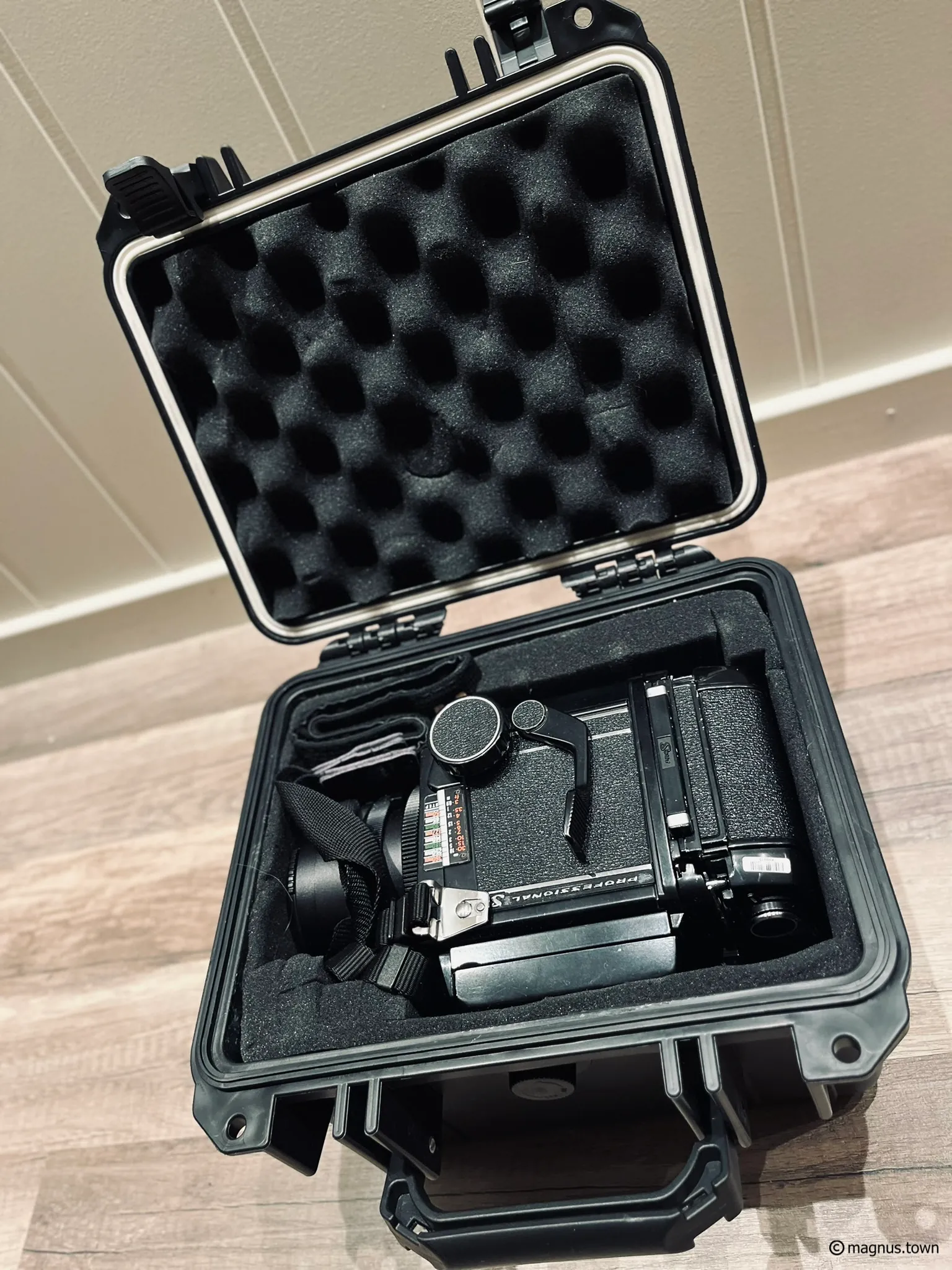 Mamiya RB67 ready for a hike