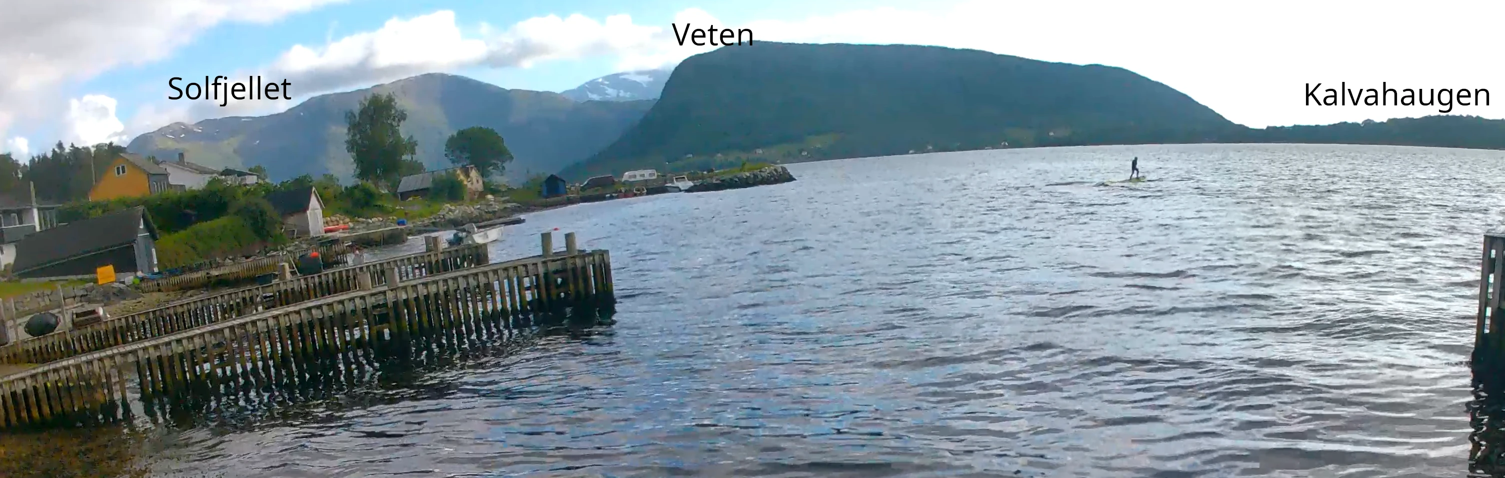 Beginning of the video with added names of the mountains